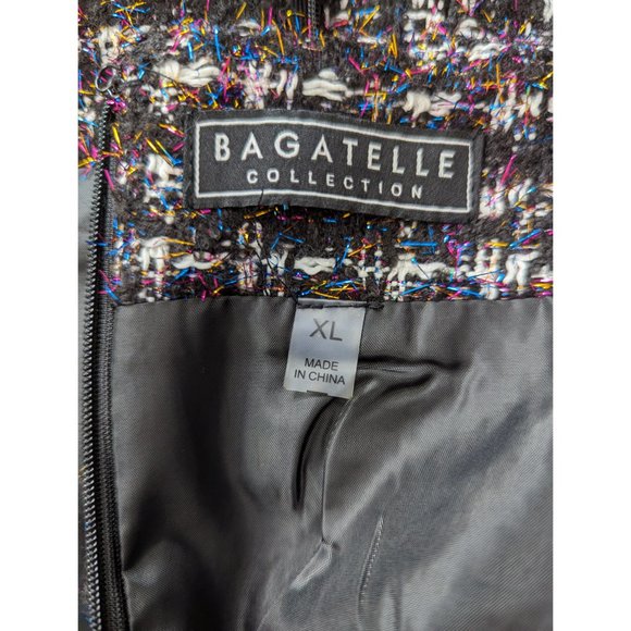 Bagatelle Collection Metallic Tweed Skirt XL - Picture 9 of 10
